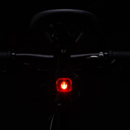 Передній/задній ліхтар SL500 для велосипеда, USB, світлодіодний - Чорний