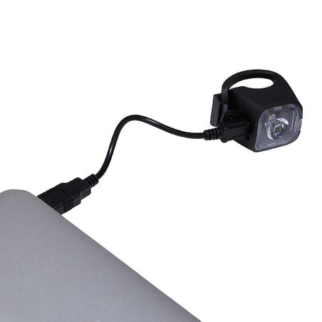 Передній/задній ліхтар SL500 для велосипеда, USB, світлодіодний - Чорний