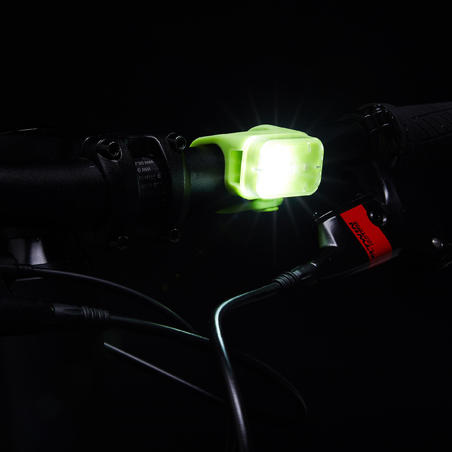 Комплект світлодіодних велосипедних ліхтарів/фар ST500, USB-заряджання - Чорний