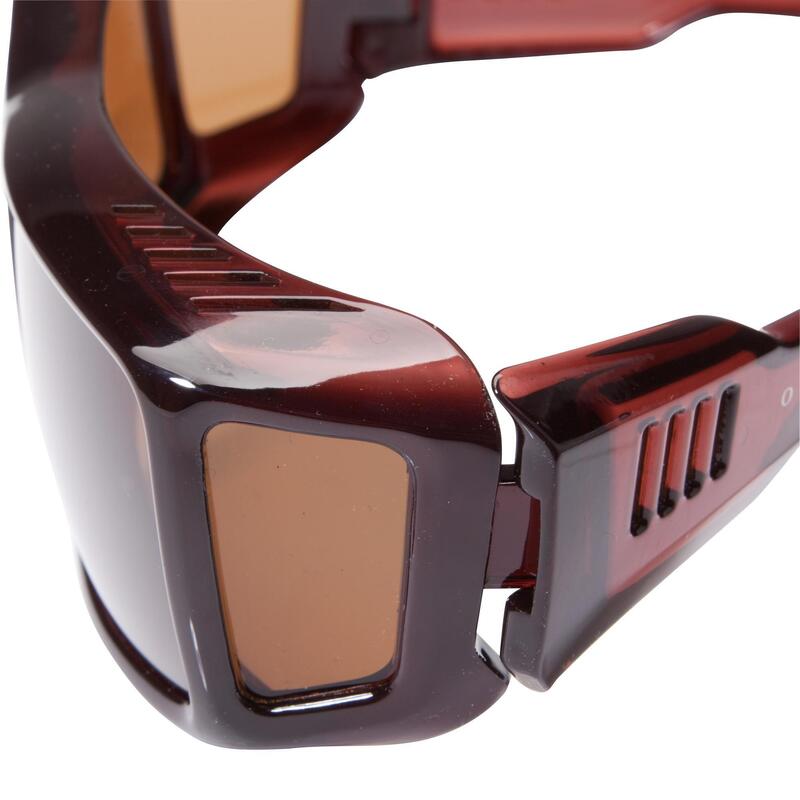 Surlunettes soleil polarisantes adulte OTG POLARIZED marron catégorie 3