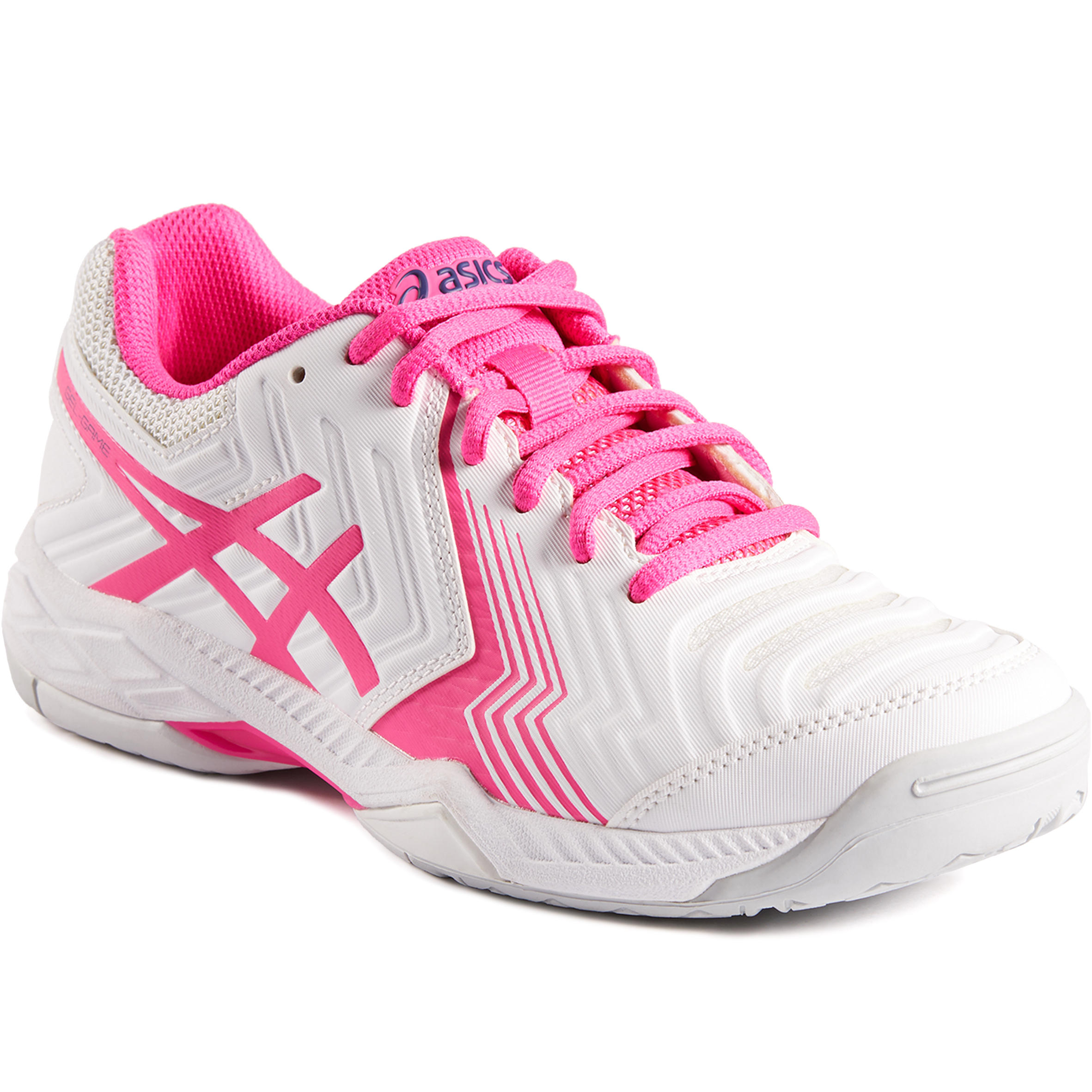 pink and white tennis