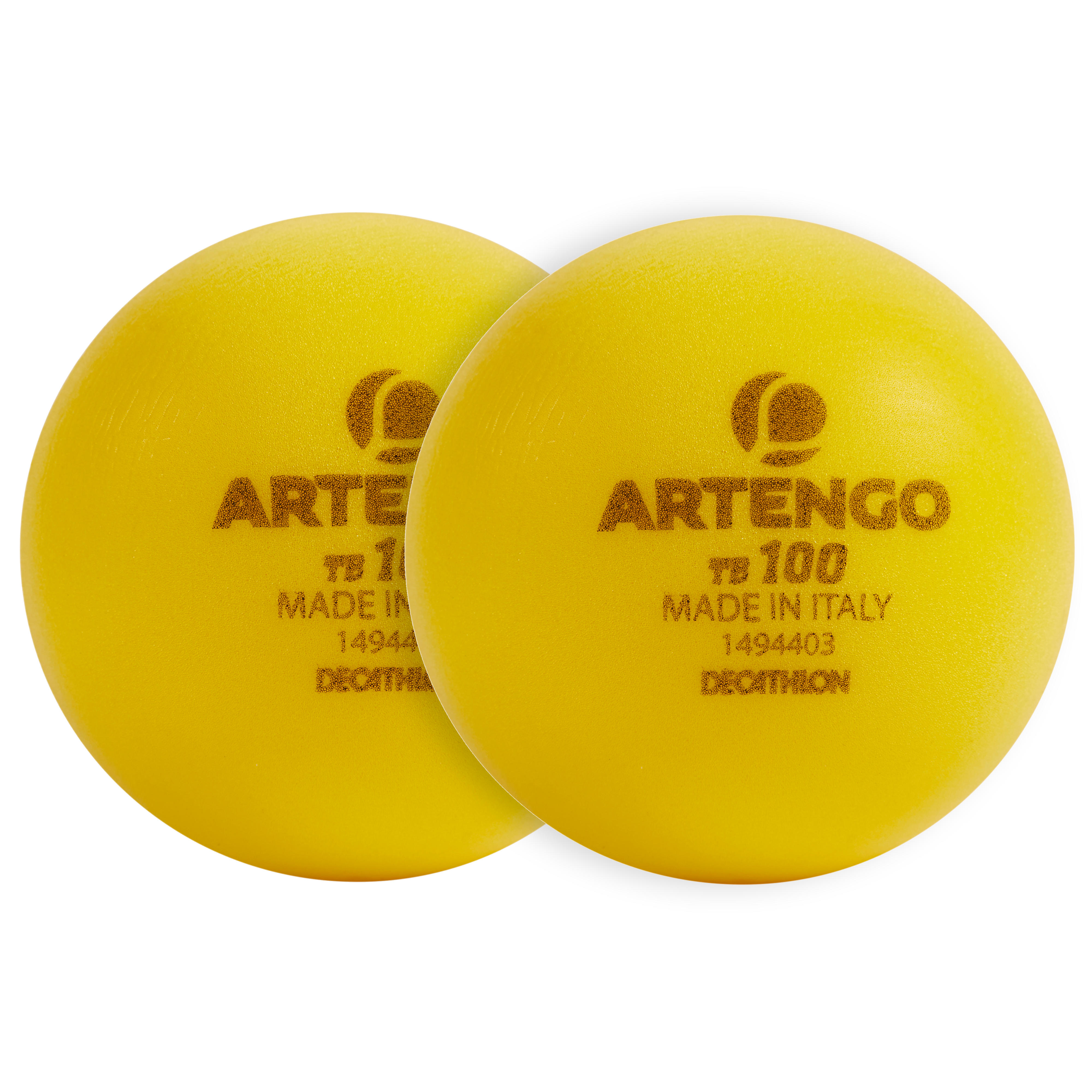 Artengo Tennisbal Tb100 Schuim Geel X2 artengo kopen in de aanbieding