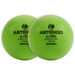 BALLE DE TENNIS TB 100 S FOAM VERT X2