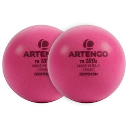 BALLE DE TENNIS TB 100 S FOAM ROSE X2