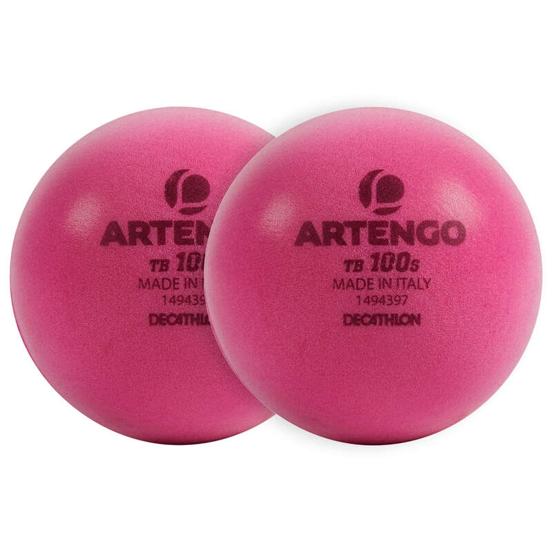 ARTENGO Foam Tennis Ball TwinPack TB100 Pink Decathlon