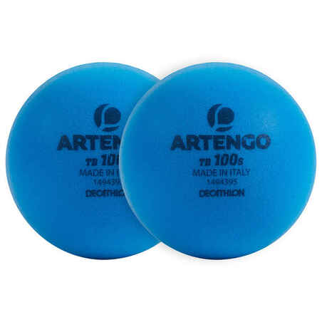 כדור טניס מספוג - TB 100 S במארז שניים - כחול