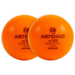 TB100 Foam Tennis Ball Twin-Pack - Orange