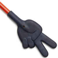 140 Multi Children's Horse Riding Crop 58 cm - Blue/Rust