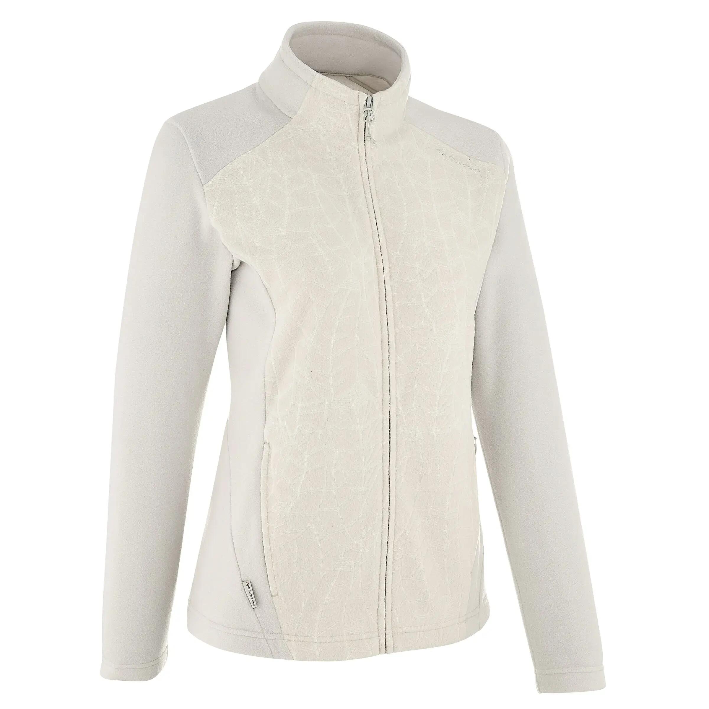 Forclaz 200 women's Hiking Fleece - white print 1/9