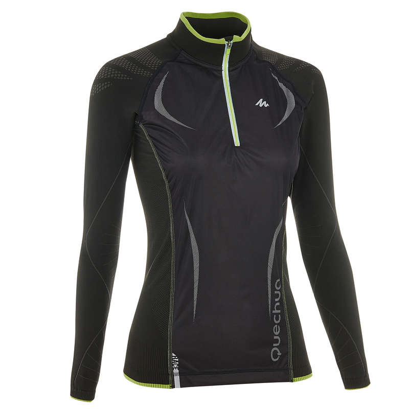 INOVIK 900 Women's Crosscountry Tshirt Black Decathlon