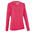 Techwool 155 Women's Long-Sleeved Hiking T-shirt - Pink, Wool