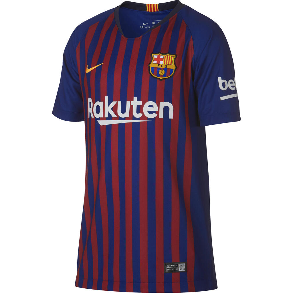 Barcelona FC Kids Football Replica Home Shirt - Blue Red