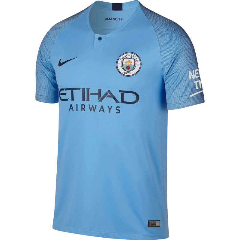 NIKE Manchester City Kids' Football Replica Shirt - Blue...