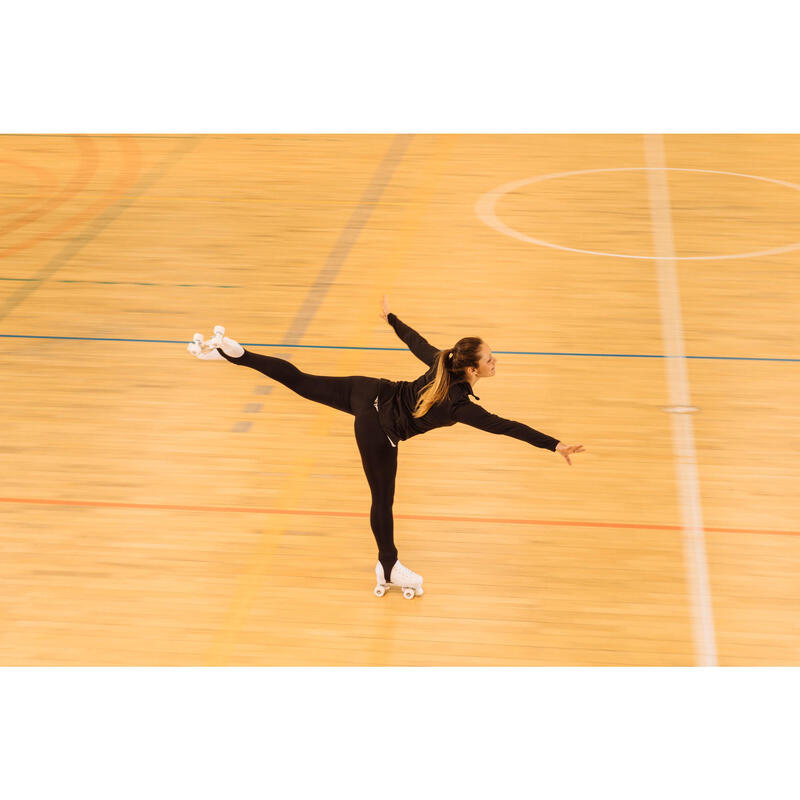 PANTALÓN DE ENTRENAMIENTO PATINAJE ARTÍSTICO ADULTO NEGRO