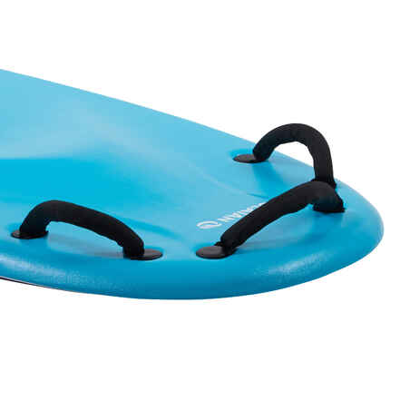 Weezmi Child Adult Tandem Bodyboard with Handles - Blue