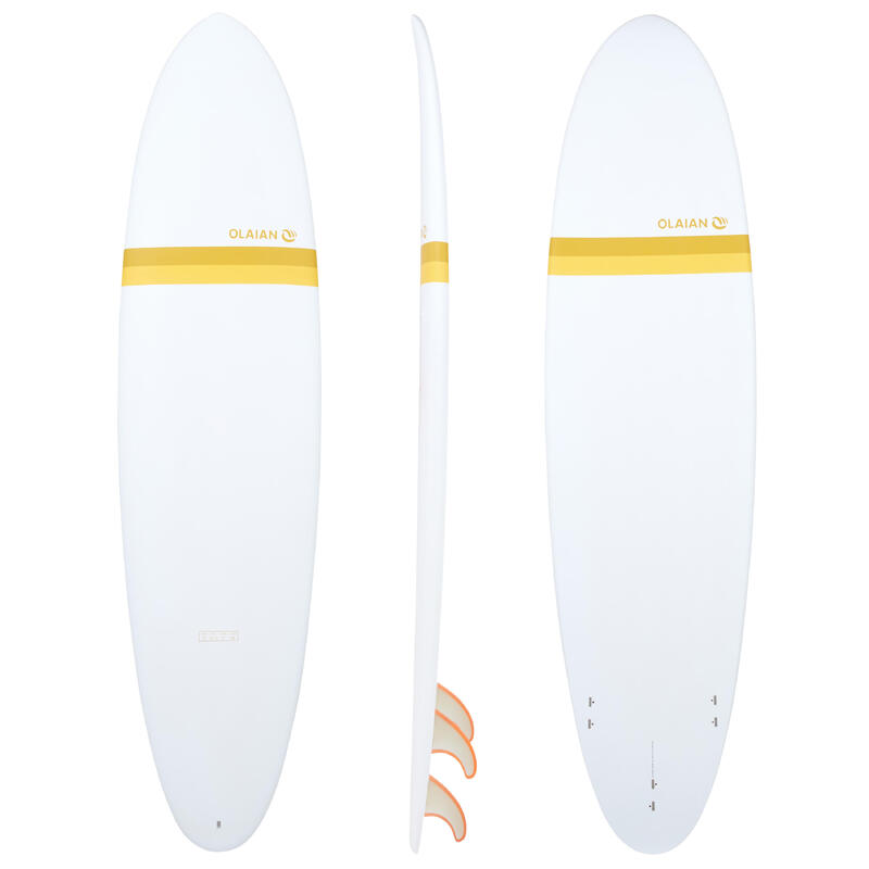 500 Hard surfboard 7'2 Longboard. Comes with 3 fins.