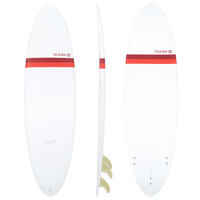 Surfboard Hardboard 500 Egg 6'6" mit 3 Finnen
