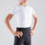 T-shirt danse classique blanc manches courtes garçon