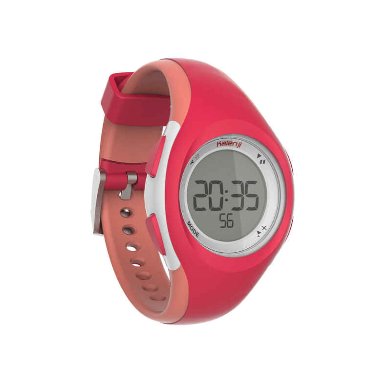 W200 S women's running stopwatch - Pink and Coral