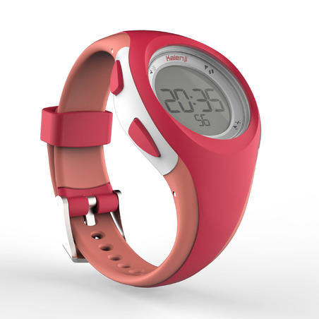 Reloj cronómetro de running mujer W200 S rosa y coral