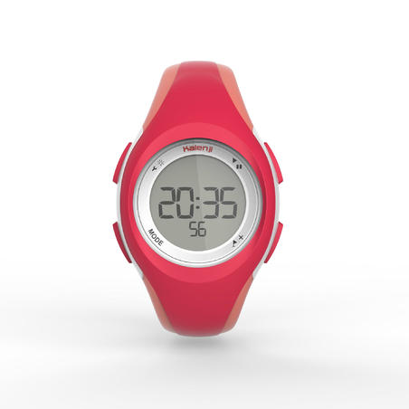 Reloj cronómetro de running mujer W200 S rosa y coral