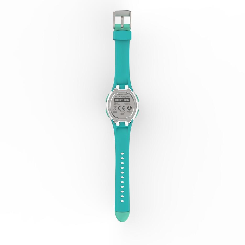 Montre chronomètre de course à pied W200 S bleu et orange