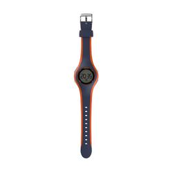 Montre chronomètre de course à pied W200 M bleu et orange