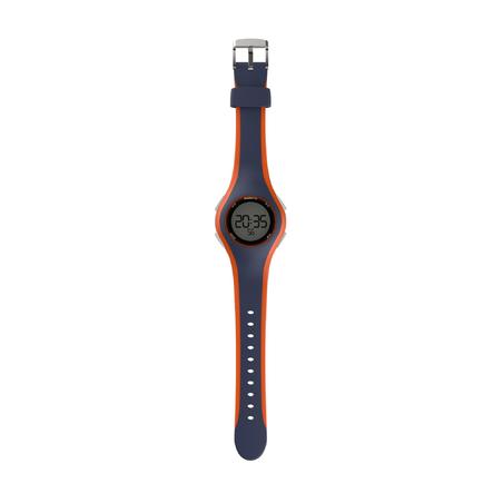 Montre chronomètre de course à pied W200 M bleu et orange