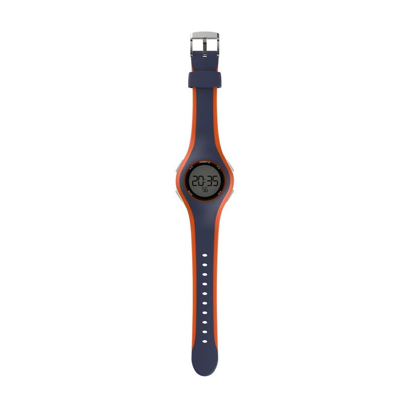 Hardloophorloge met stopwatch W200 M blauw/oranje