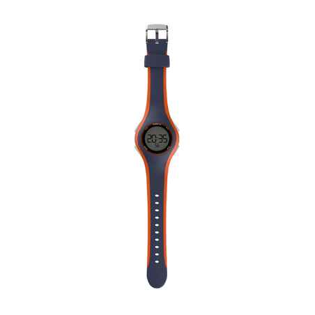 W200 M men's running stopwatch blue and orange