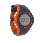 Montre chronomètre de course à pied W200 M bleu et orange