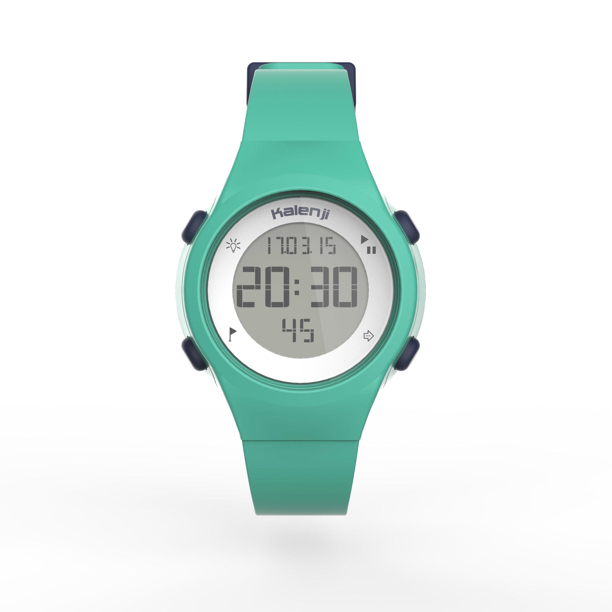 Montre chronom tre de course pied femme W500 S verte Decathlon