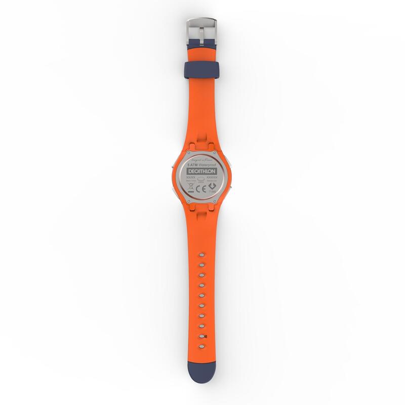 Hardloophorloge met stopwatch W200 M blauw/oranje