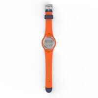 W200 M men's running stopwatch blue and orange