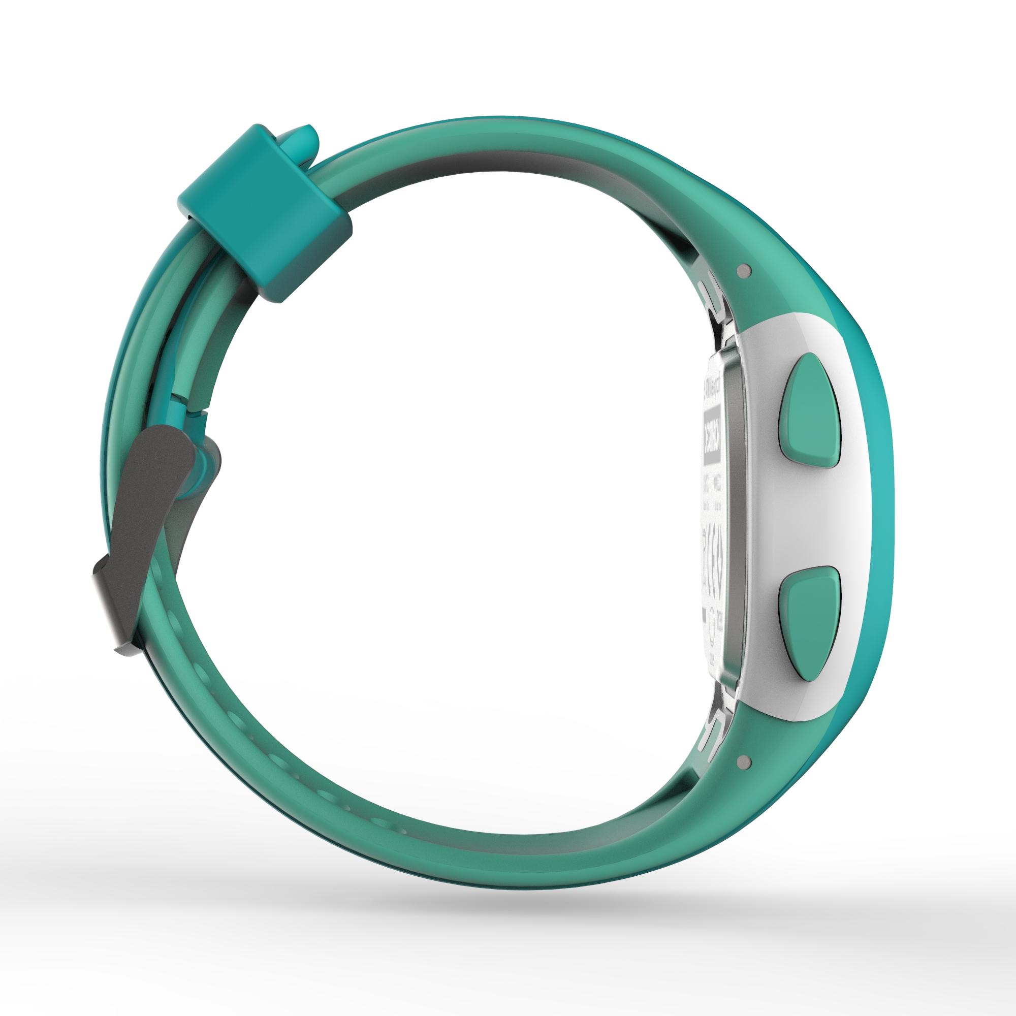 W200 S running watch pastel green Decathlon