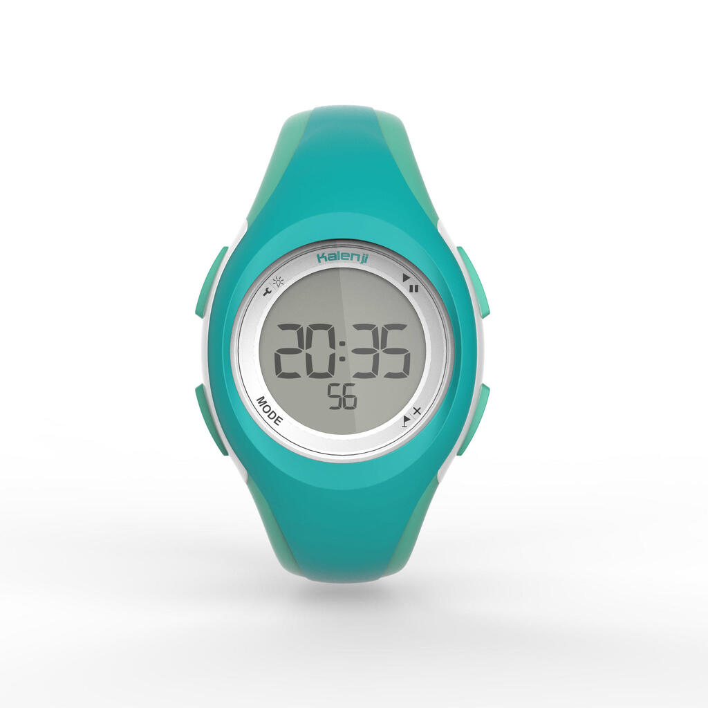Montre chronomètre de course à pied W200 S bleu et orange