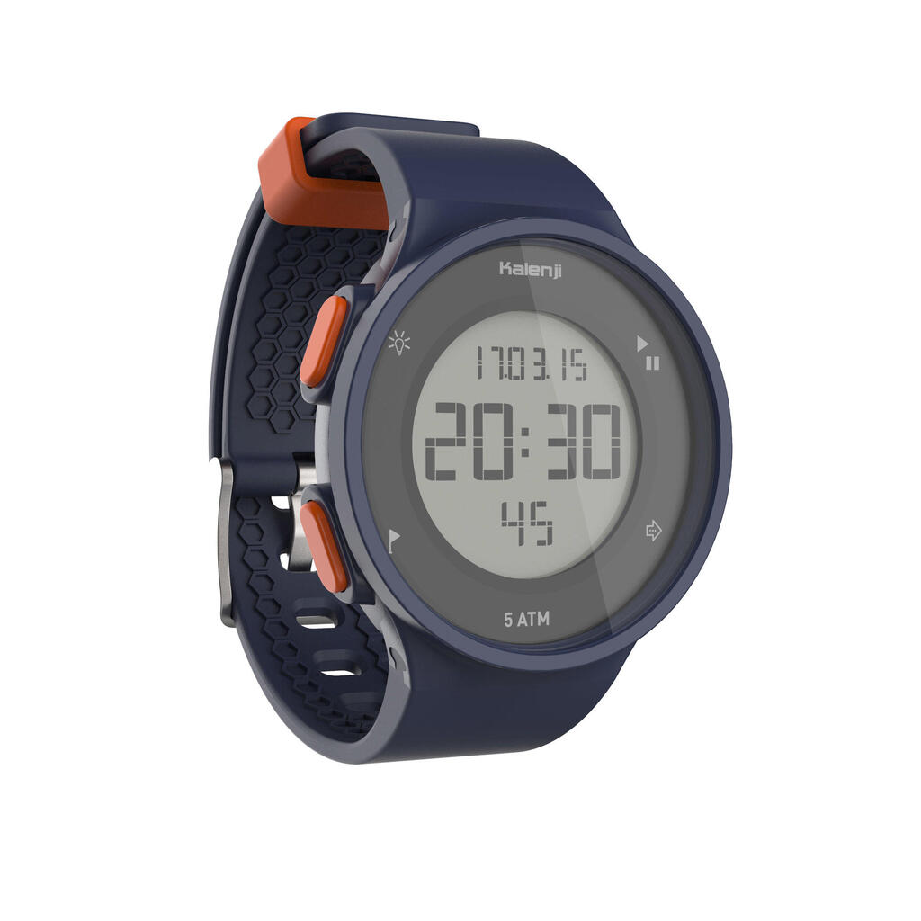 W500 m running stopwatch - blue and orange