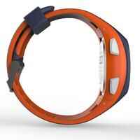 W200 M men's running stopwatch blue and orange