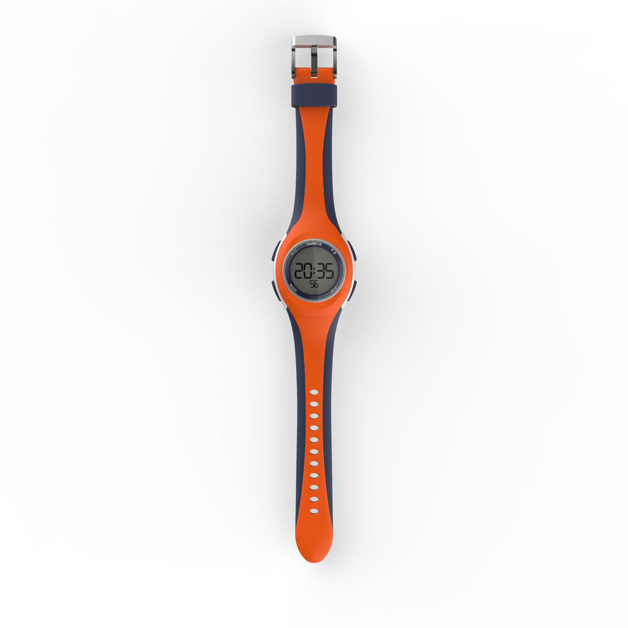 Horloge met stopwatch W200 S oranje en blauw