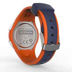 W200 M men's running stopwatch blue and orange