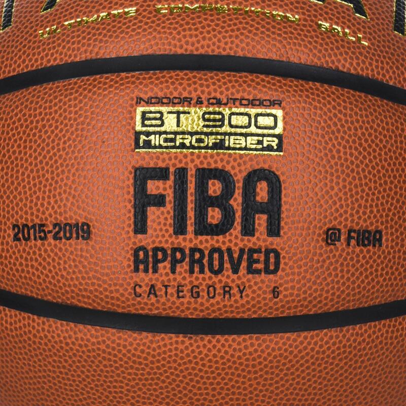 Ballon de basket BT900 de taille 6, homologué FIBA pour fille, garçon et femme