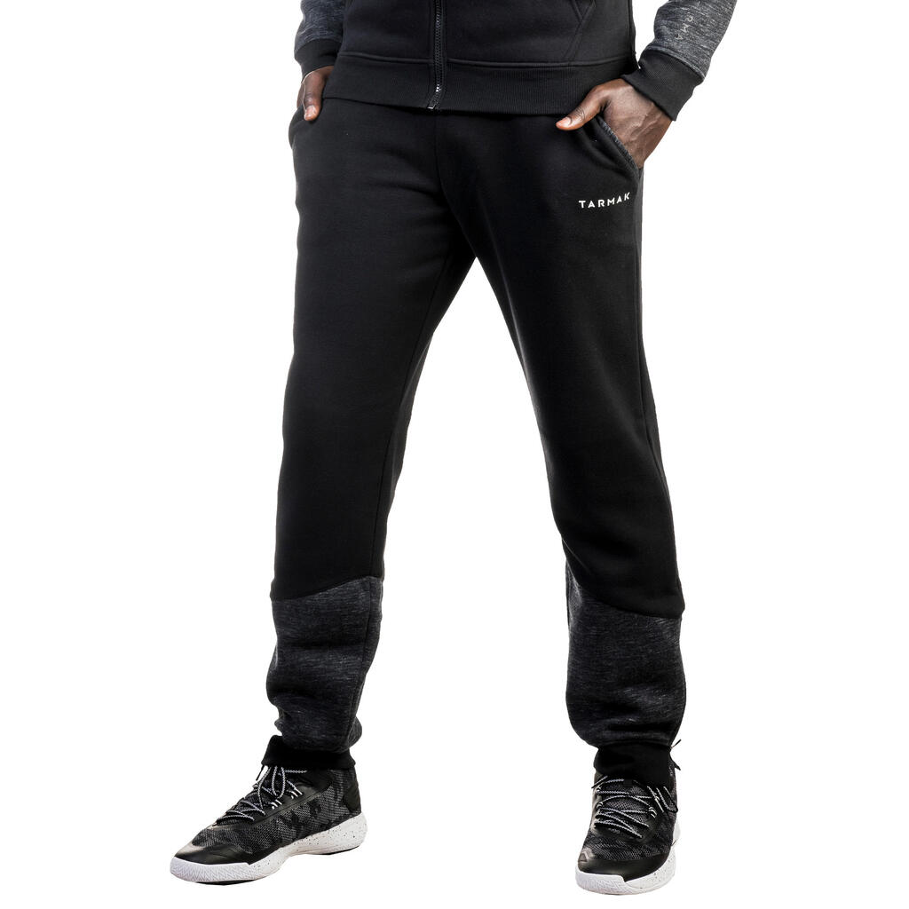 Men's Basketball Bottoms P500 - Black/Grey