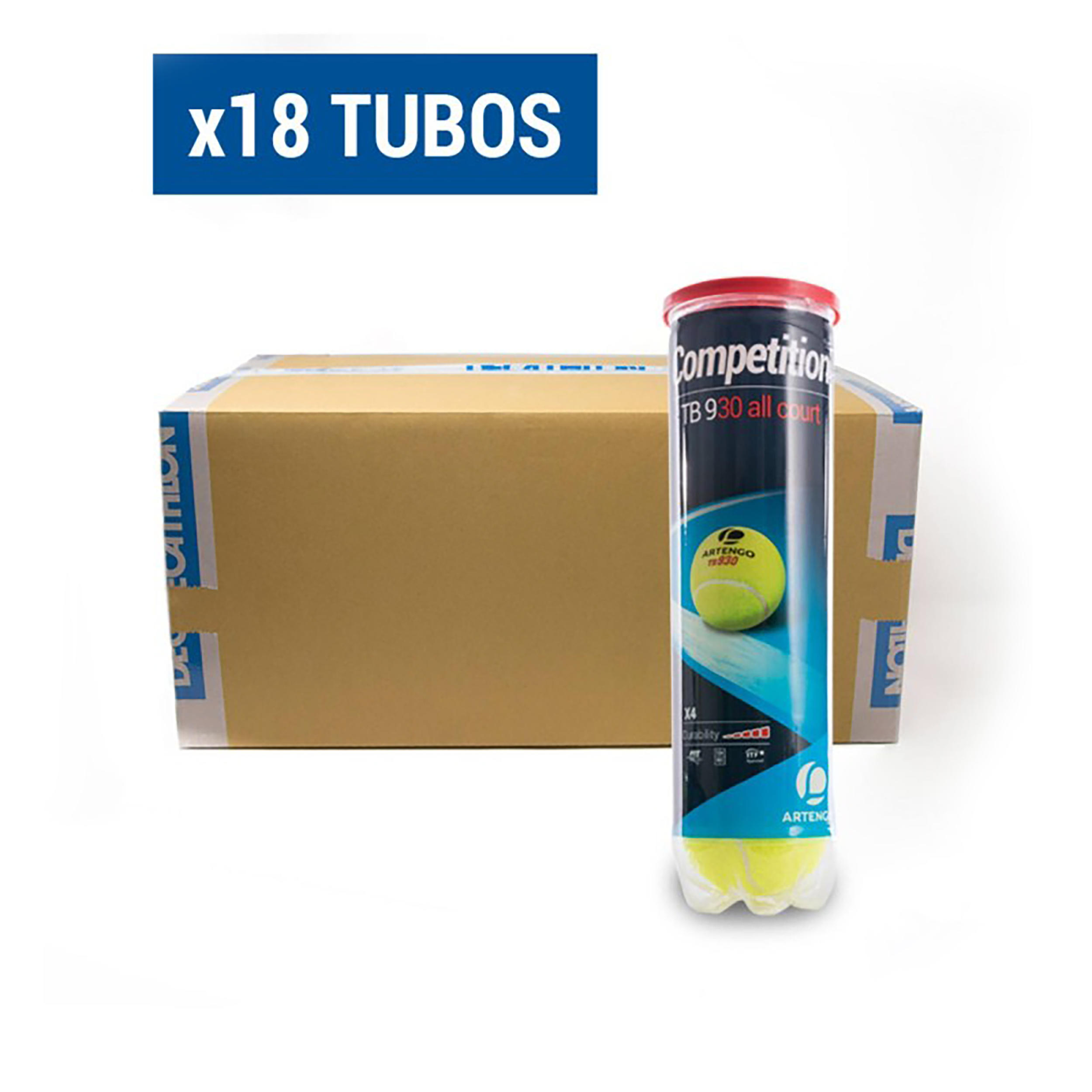Tennisbälle - Speed Pro 18 Dosen à 4 Bälle 7/8