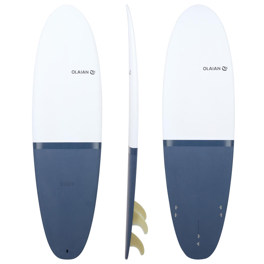 900 egg Hard surfboard 6'2 Longboard. Comes with 3 fins.