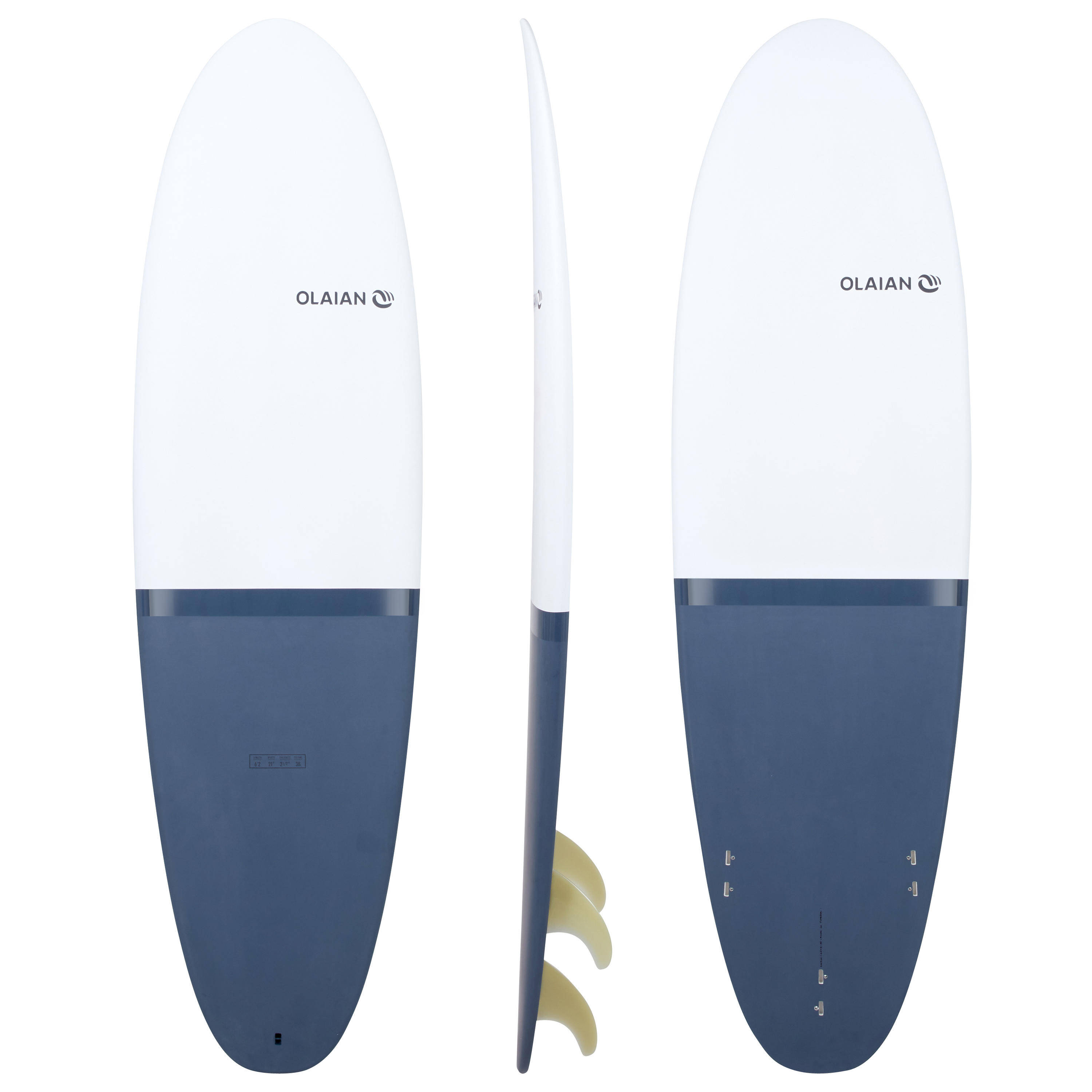 Hard Surfboard 6'2 Longboard 900 -  1