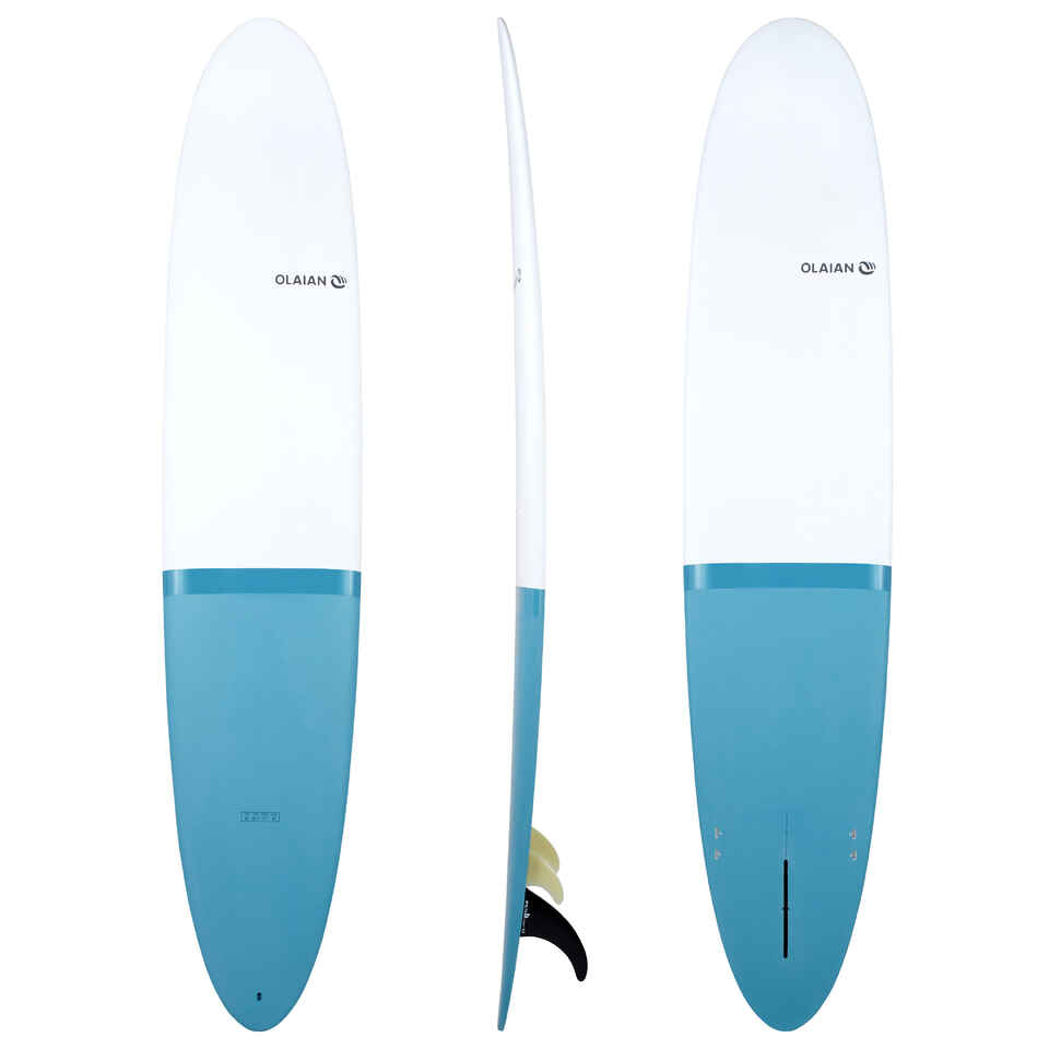 Surfboard Hardboard 9' Perf 900 Longboard 60 L inkl. 2+1 Finnen