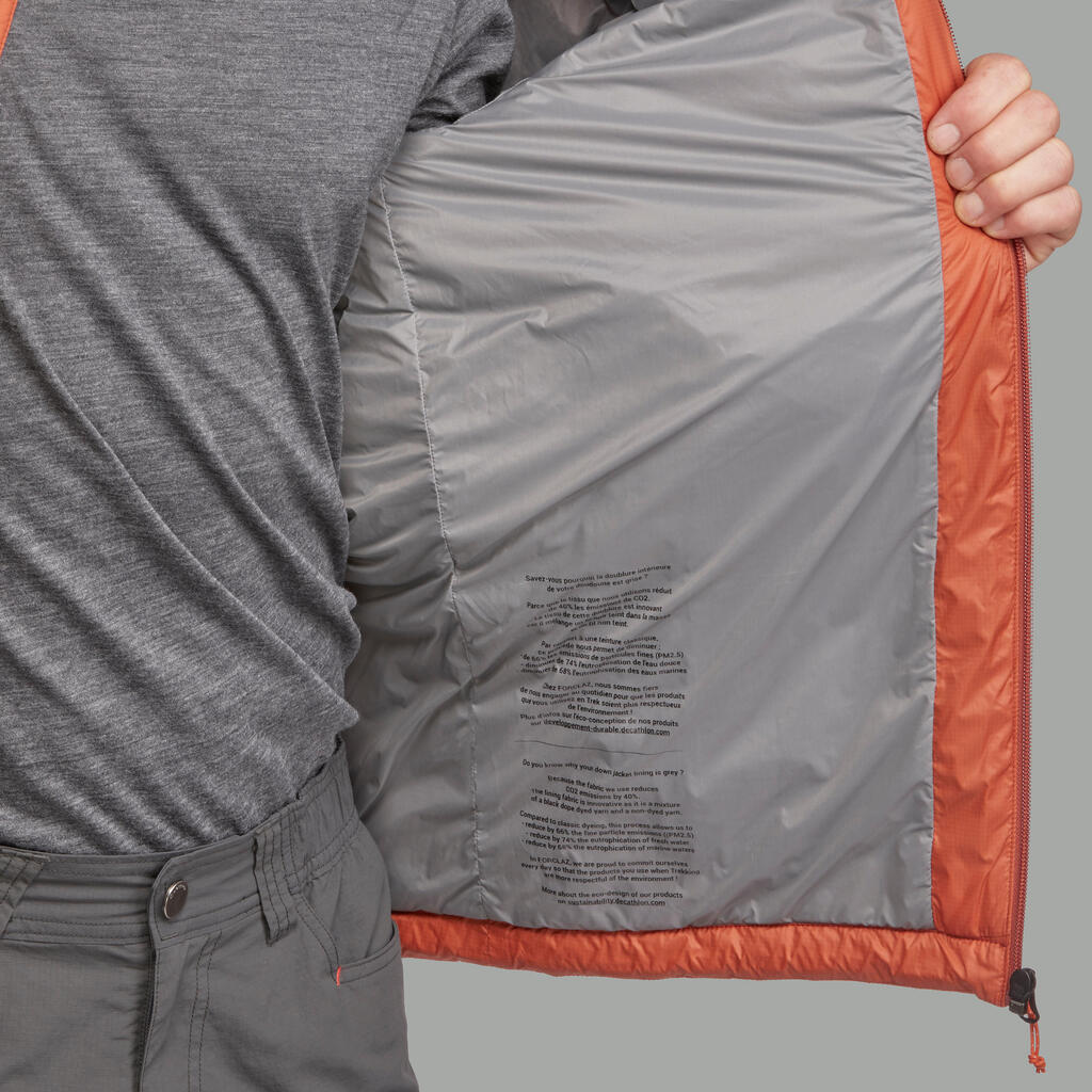 Wattierte Jacke Trek 100 Komfort bis -5 °C Herren blau