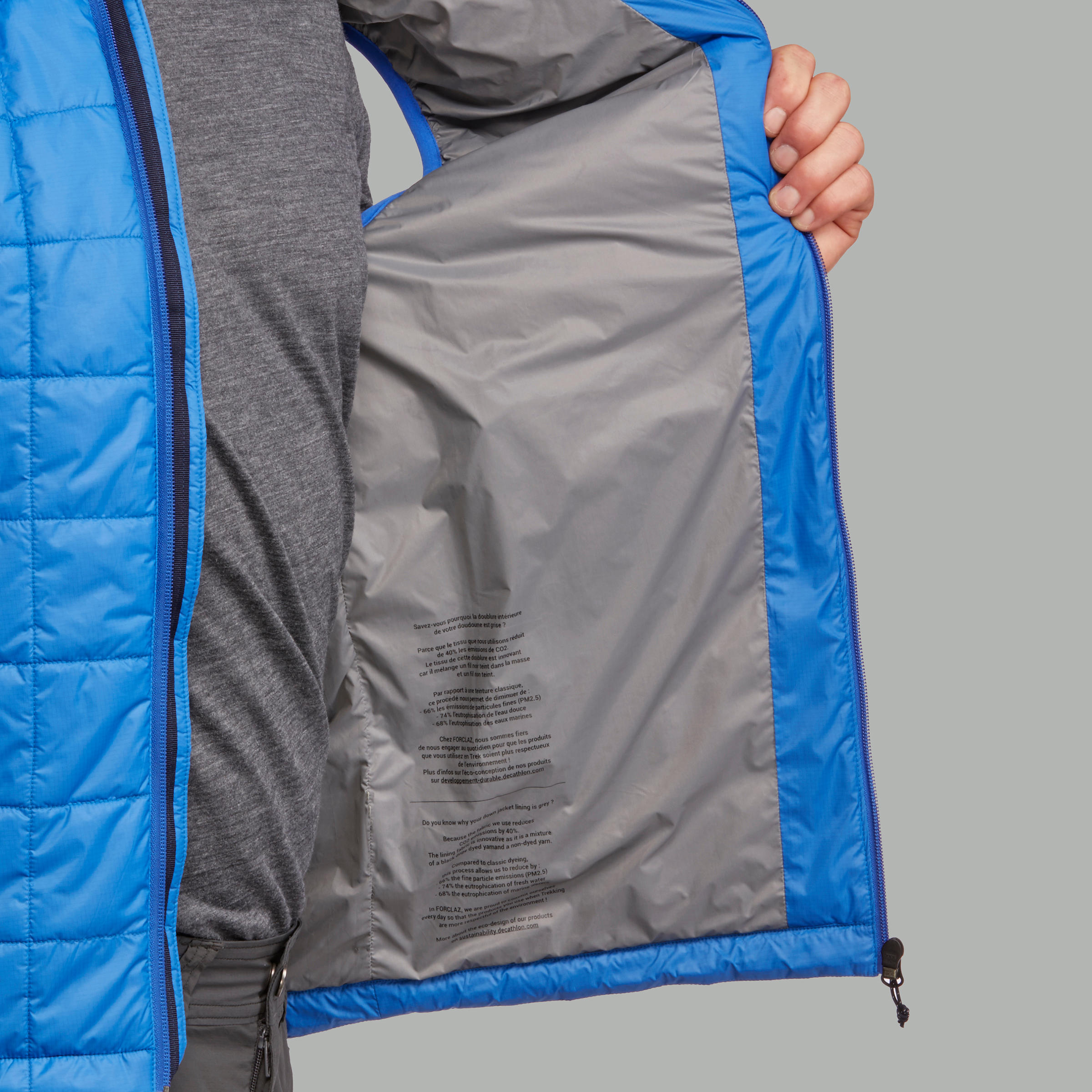 Sin Trekking Mangas Chaleco Azul Trekking Hombre Mountain tQrCsxhd