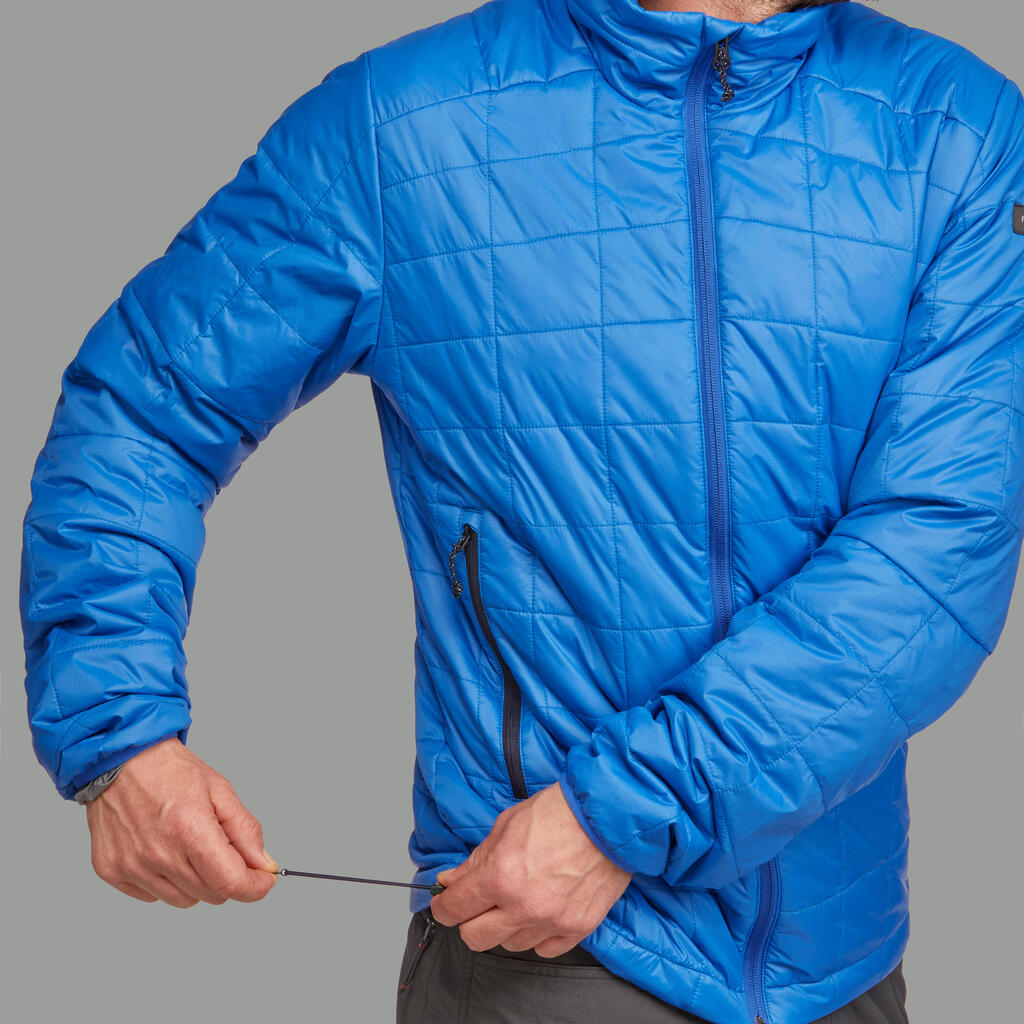 Wattierte Jacke Trek 100 Komfort bis -5 °C Herren blau