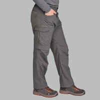 Men's Mountain Trekking Modular Trousers - TREK100 - Dark Grey